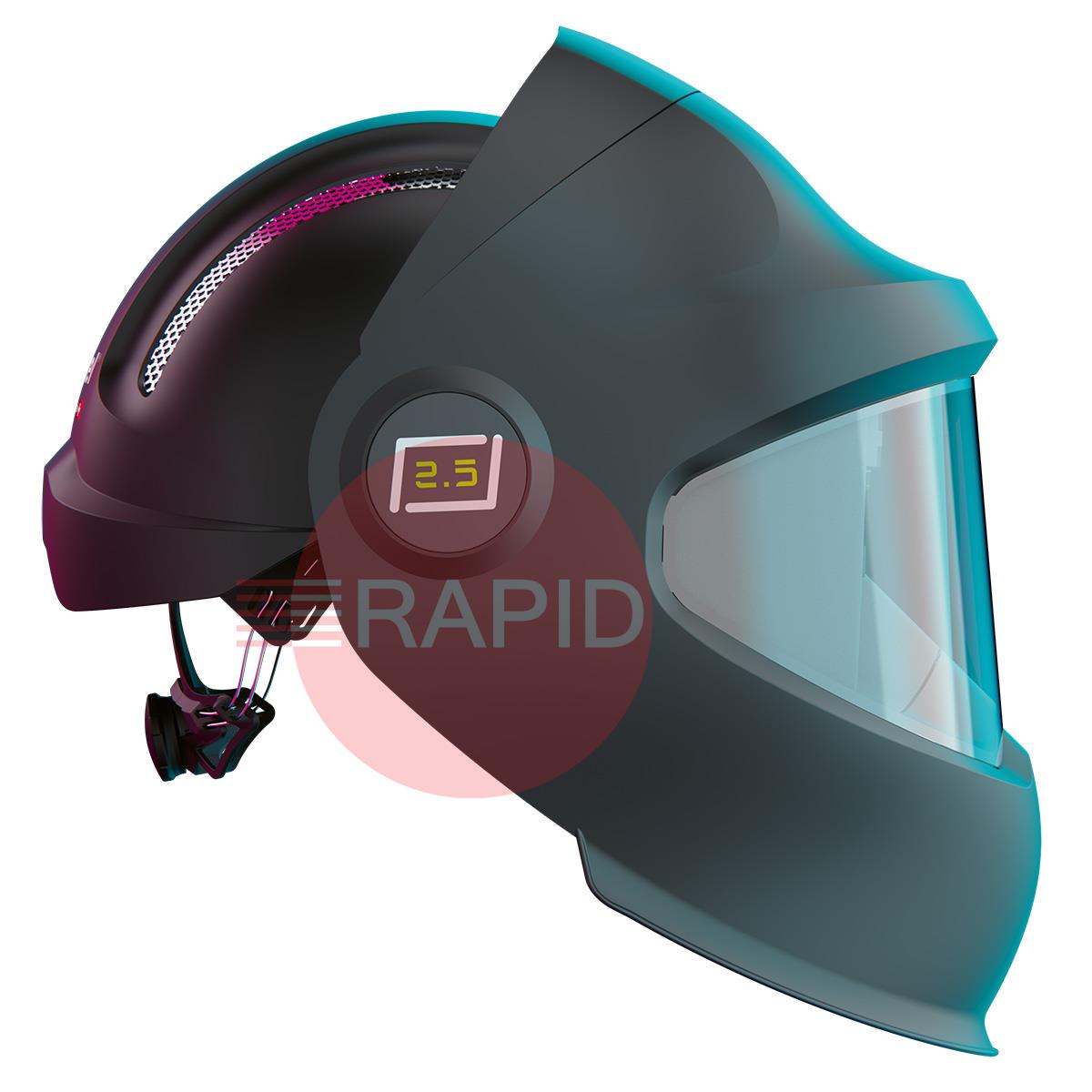 1050.000  Optrel Helix 2.5 - Black Auto Darkening Welding Helmet with Removable Hard Hat, Shade 5 - 12